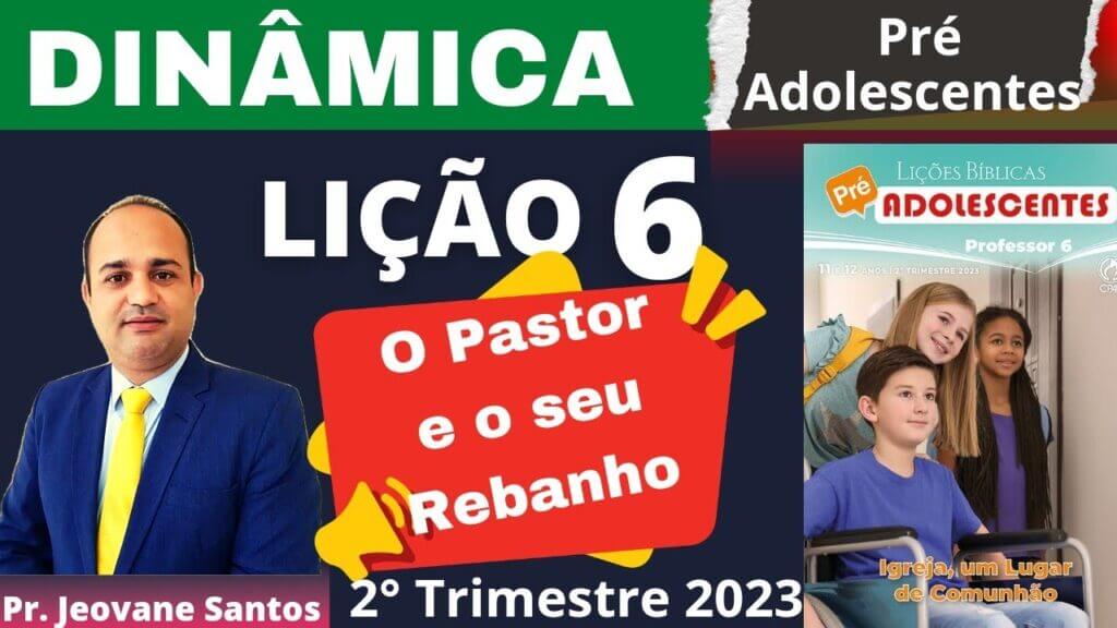 Dinâmicas digitadas sobre o pastor e seu rebanho - lição 6 pré-adolescentes​