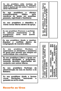 DINÂMICA EBD - QUEM É O PRESBÍTERO? - Lição 8 Pré-Adolescentes